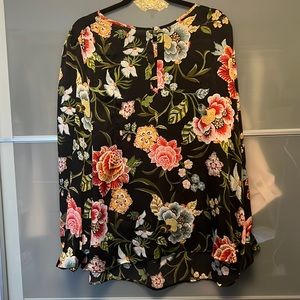 Loft long sleeve floral blouse in size xl